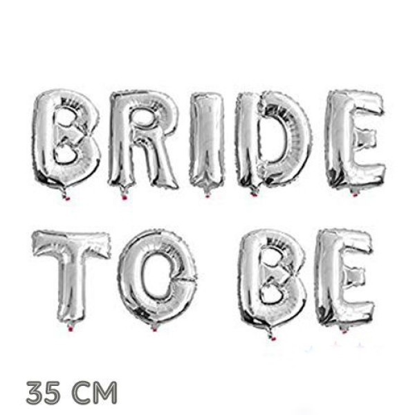 Bekarlığa Veda Partisi Bride To Be Folyo Balon Gümüş Renk 35 Cm