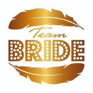 Bekarlığa Veda Partisi Team Bride Dövmesi Altın Renk