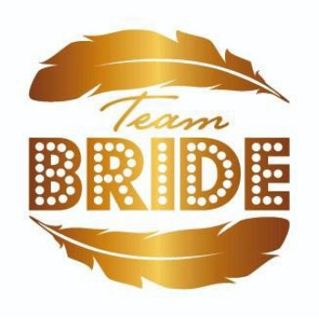 Bekarlığa Veda Partisi Team Bride Dövmesi Altın Renk