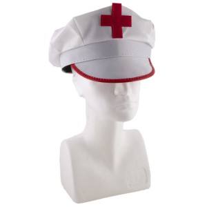 Beyaz Renk Yetişkin Boy Hemşire Şapkası Hemşire Kepi 30X14 Cm