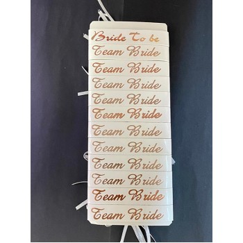 Bride To Be Bileklik - Team Bride Bileklik - Beyaz Üzeri Metalize..