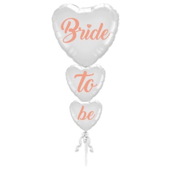 Bride To Be Buket Seti Folyo Balon 3Lü Rose Gold Renk 100 Cm