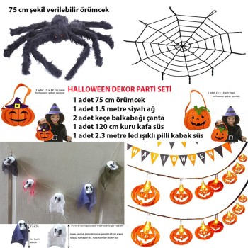 Cadılar Bayramı Halloween Dekor Seti Dekorasyon Ürünleri 6 Parça ..