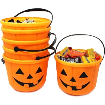 Cadılar Bayramı Halloween Şeker Toplama Balkabağı Kovası 1 Adet 1..