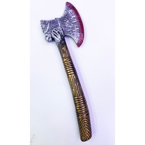 Ortaçağ Eskitilmiş Plastik Kızılderili Baltası 45 Cm