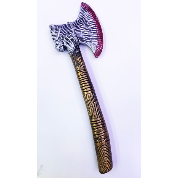 Ortaçağ Eskitilmiş Plastik Kızılderili Baltası 45 Cm