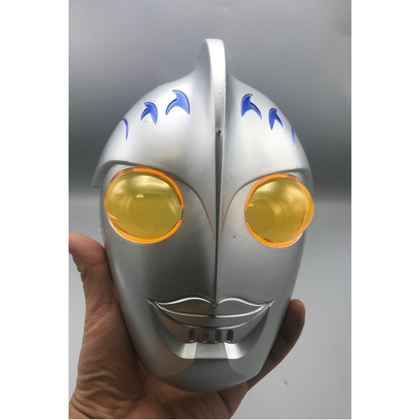 Cadılar Bayramı Pörtlek Göz Camlı Uzaylı Maskesi - Robot Maskesi 24X16 Cm