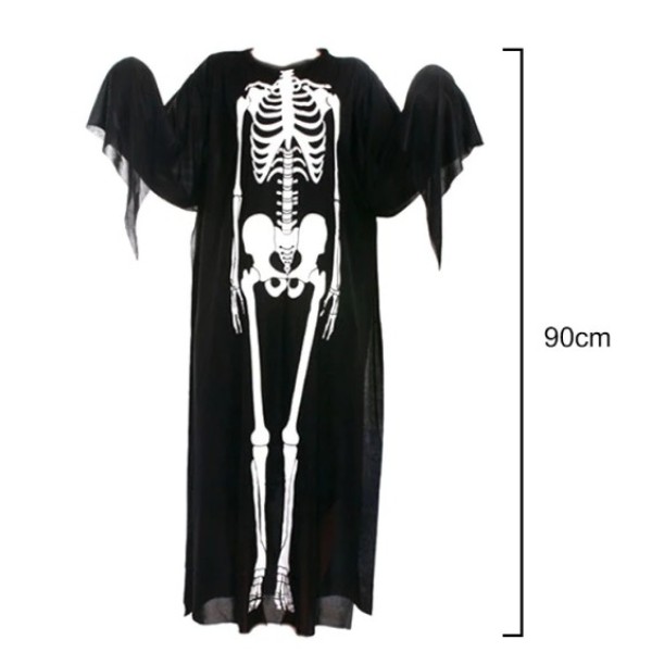 Çocuk Boy İskelet Tulum İskelet Kostüm 90 Cm