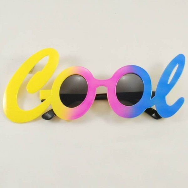 Cool Yazılı Rengarenk Parti Gözlüğü 21X8 Cm