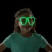 Glow Partisi Fosforlu Gözlükler 6 Renk 6 Adet