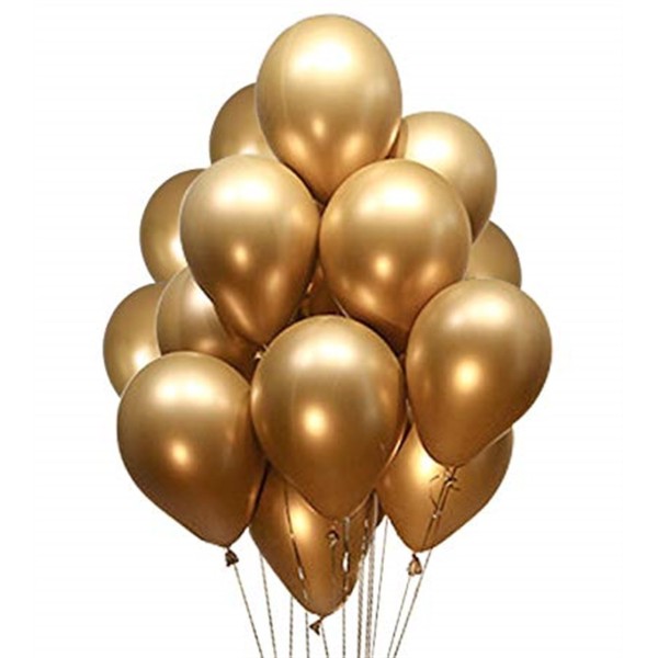 Gold Renk Krom Balon 5 Adet