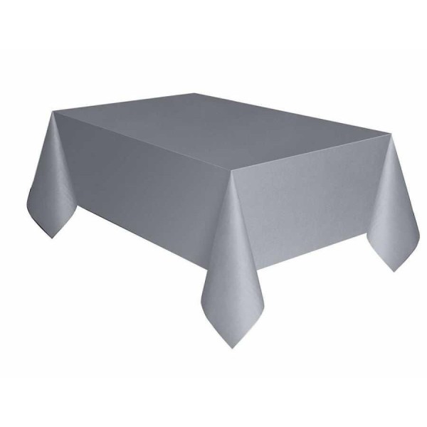 Gri Renk Plastik Masa Örtüsü 120X180 Cm