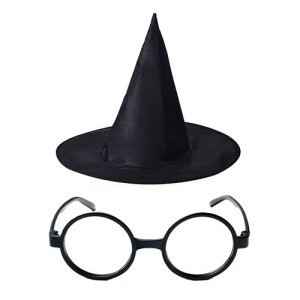 Harry Potter Büyücü Şapkası Ve Harry Potter Büyücü Gözlüğü Siyah ..