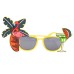 Hawaii Luau Cocktail Temalı Parti Gözlüğü Sarı Renk 8X15 Cm