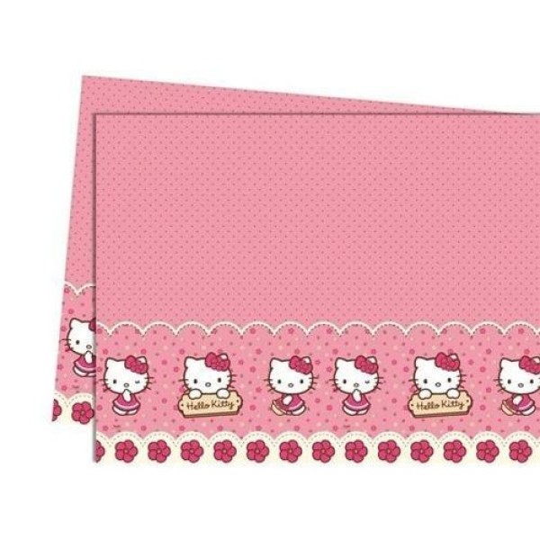 Hello Kitty Temalı Plastik Masa Örtüsü 120X180 Cm