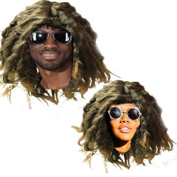 Kahve Renk Joe Dreadlocks Astarlı Kabarık Bob Marley Reggae Rasta..