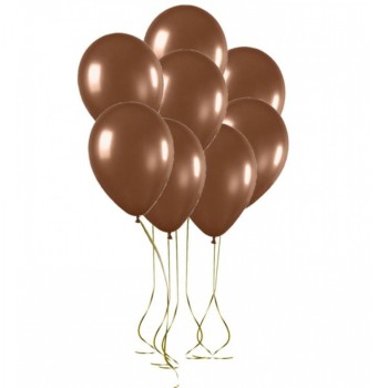 Kahverengi Balon Pastel Balon 100 Adet