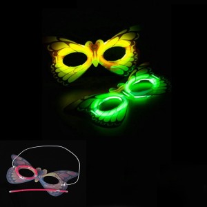Karanlıkta Parlayan Fosforlu Glow Kelebek Maske 1 Adet