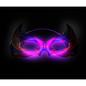 Karanlıkta Parlayan Fosforlu Glow Parti Maske 1 Adet