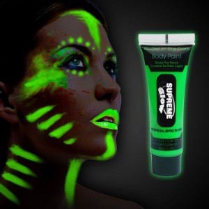 Karanlıkta Parlayan Fosforlu Neonlu Glow Parti Yüz Boyası Vücut K..