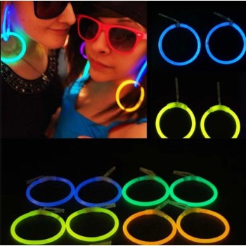 Karanlıkta Parlayan Glow Küpeler Glow Partisi Küpeleri 6 Çift 12 ..