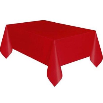Kırmızı Renk Plastik Masa Örtüsü 120X180 Cm