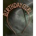 Kristal Taşlı Birthday Girl Tacı Rose Gold Renk 16X17 Cm
