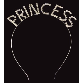Kristal Taşlı Gümüş Renk Princess Prenses Tacı 16X17 Cm