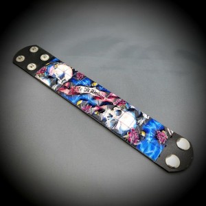 Kuru Kafa Zımbalı Gothic Bileklik Piramit Spike Punk Bilekliği Mo..