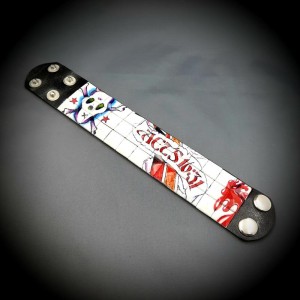 Kuru Kafa Zımbalı Gothic Bileklik Piramit Spike Punk Bilekliği Mo..