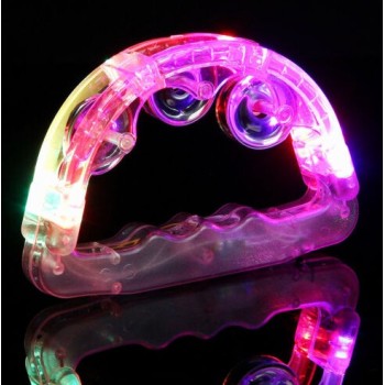Led Işıklı Pilli Rengarenk Yanıp Sönen Lüks Eğlence Tefi Pembe Re..