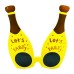 Let'S Party Yazılı Şişe Parti Gözlük Sarı Renk 16X14 Cm