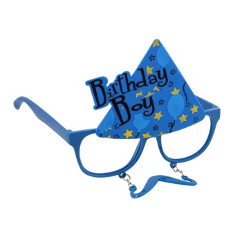 Mavi Renk Birthday Boy Yazılı Doğum Günü Çocuğu Parti Gözlüğü 14X..
