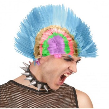 Mohican Mohawk Punk 70 Li Yıllar 80 Li Yıllar Peruğu Rainbow Peru..