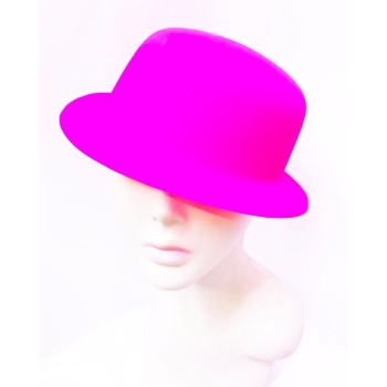 Neon Pembe Renk Plastik Parti Şapkası