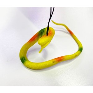 Sarı Renk Gerçekçi Silikon Yumuşak Yılan 37 Cm