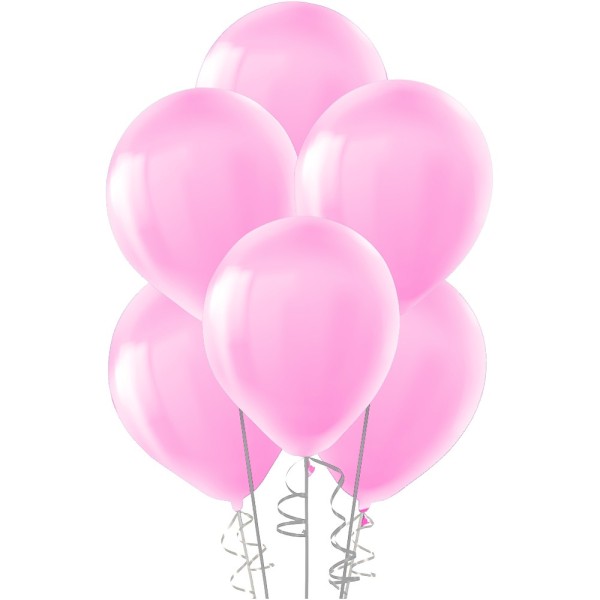 Şeker Pembesi Metalik Balon Sedefli Balon 100 Adet