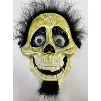 Siyah Peluş Saçlı Coco Hector Rivera Maskesi 25X23 Cm