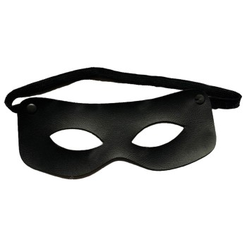 Siyah Renk Vinleks Deri Malzemeden İmal Zorro Maskesi Hırsız Mask..