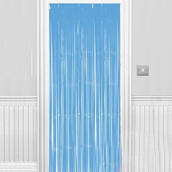 Soft Açık Mavi Renk Duvar Ve Kapı Perdesi 100X220 Cm