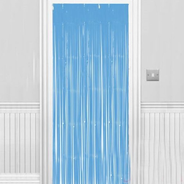 Soft Açık Mavi Renk Duvar Ve Kapı Perdesi 100X220 Cm