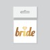 Tekli Bride Tattoo Model 2 - Altın Yaldız - 5,5 Cm X 5,5 Cm - Geçici Dövme