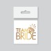 Tekli Bride Tattoo Model 5 - Altın Yaldız - 5,5 Cm X 5,5 Cm - Geçici Dövme