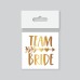 Tekli Bride Tattoo Model 6 - Altın Yaldız - 5,5 Cm X 5,5 Cm - Geçici Dövme