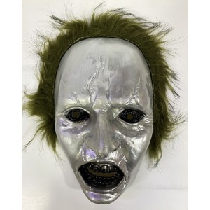 Yeşil Saçlı Plastik Michael Myers Maskesi 26X17 Cm