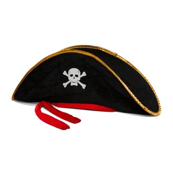 Yetişkin Boy Kadife Jack Sparrow Denizci Kaptan Jack Korsan Şapka..