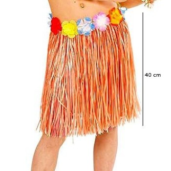 Yetişkin Ve Çocuk Uyumlu Turuncu Renk Püsküllü Hawaii Luau Hula E..
