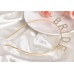 Altın Gold Renk Bekarlığa Veda Kristal Taş Bride Tacı İthal 16X10 Cm