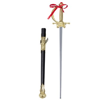 Altın Renk Kabzalı Zararsız Oyuncak Şövalye Kılıcı - 68 Cm (Plast..