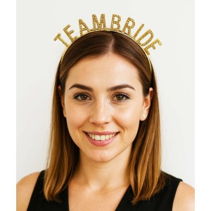 Altın Renk Team Bride Taç Plastik - Gelin Ve Nedime Tacı